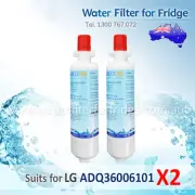 2 Pack of LG Generic Fridge filters for GR-D730SL GR-D907SL GR-L218ASL