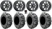 ITP Inertia Bdlk 15" Wheels Bk +40mm 30" Bogger Tires RZR XP 1000 / PRO XP