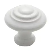 3475 Cupboard Knob White Porcelain Domed D32xP31mm