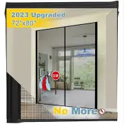 Fiberglass Magnetic Screen Door for French & Sliding Doors: Fits Door Size 70...