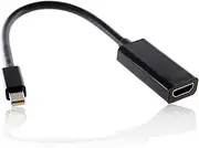 CY Black Color Thunderbolt Port to HDMI Female Adapter Cable with Audio Video for Apple MacBook 2011 2012 2013