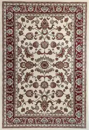 Ornate Reggie Traditional Cream & Red Rug
