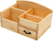 Alipis 1 PC Handmade Wooden Storage Organizer Box for Desktop Multi Purpose Sundries Container for Jewelry Beads and Goods present for Friends and Family