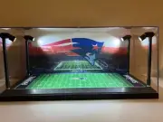 New England Patriots Custom 2 Card PSA display case w/ LED lights