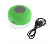 Waterproof Wireless Bluetooth Handsfree Mic Suction Car BATHROOM Shower Speaker - Green