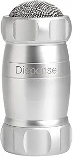 [Marcato] 2780 Classic Dispenser Shaker - Anodized Aluminum | Ideal for Dusting Pasta with Flour, or Sprinkling Cookies with Powdered Sugar, Cocoa Powder, or Other Spices | Mes | 12x6cm | Silver