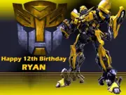 Transformers Bumblebee Edible Cake Topper Decoration