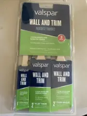 Valspar Paint Brush 3 Piece Set For Wall and Trim 2¨Flat, 1¨ and 2¨ Angle