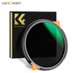 K&F CONCEPT 37-82MM 2 合 1 濾鏡 ND4 至 ND64 可變 ND CPL 圓形偏光濾鏡 NAN