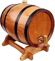 20L litre Wine Oak Barrel Liquor Whiskey Wine Making with Stainless Steel Tap Bung 100% Oak