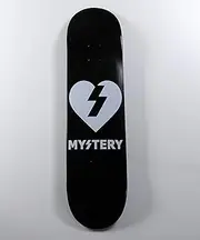 Mystery Skateboard Black Heart 7.75 inch Mystery Skateboard Black Heart Deck Imported from USA