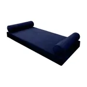 |SLIPCOVER ONLY| V5 Velvet Indoor Daybed Mattress Pillow Pipe Trim Full AD373