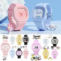 在飛比找蝦皮購物優惠-三麗鷗卡通手錶兒童防水手錶矽膠材料方形手錶 Kulomi /
