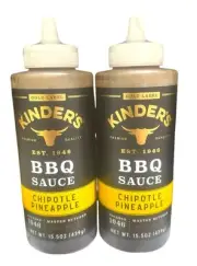 Kinder's Gold Label BBQ Sauce - Chipotle Pineapple - 15.5oz - 2 Pack - Free Ship