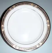 Lenox Vintage Jewel Bread & Butter Tidbit Plate 6.25" USA Gold/Black Border New