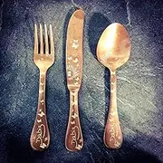 Mepra AZC1098VI1111 Serving Fork Vintage Bronzo, Copper