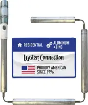 Water Connection, Aluminum Zinc Anode Rod for Bradford White Water Heater, Get R