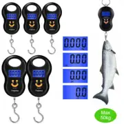 5xDigital Travel Fish Luggage Postal Hanging Hook Electronic Weighing Scale 50KG