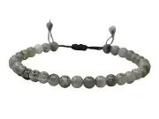 Labradorite Anklet Ankle Bracelets for Women, Stretchy Adjustable - Plain