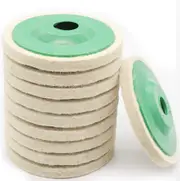 10PCS 4''/5" Wool Buffing Polishing Angle Grinder Wheel Felt Pad Buffer Buff Disc