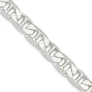 22 Inch Sterling Silver 9.5mm Flat Anchor Chain