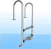 Swimming Pool Ladder,Pool Step, 2/3-Step In-Ground Stainless Steel Step,Incline Above Ground in-Pool Swimming Pool Ladder,Easy to Use(2Step)
