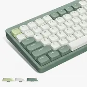 XVX Low Profile Keycaps, PBT Keycaps 144 Keys, Skyline Custom Keyboard Keycaps Full Set, Double Shot Keycaps for 60% 65% 75% 80% 100% Mechanical Keyboard -Spring Breeze