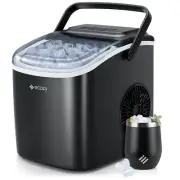 Ice Maker Countertop, 9 Cubes Ready in 6 Mins, 26 Lbs per Day, Portable Ice Mach