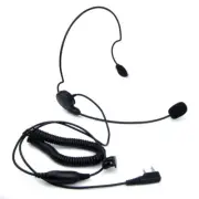 Earpiece Headset 2 Pin Headphone Mic PTT for Kenwood Baofeng UV 5R UV-B6 UV-5RA