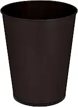 5 Liter Small Wastebasket | 11 Inches Height | Round Open Top | Trash Can | Bathroom | Bedroom | Kitchen | Dorm | Office | Disposal Waste Bin | Garbage Container | Oil Rubbed Bronze