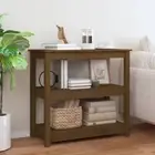 vidaXL Console Table Honey Brown 80x40x74 cm Solid Wood Pine