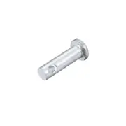 Single Hole Clevis Pins 6mm x 16mm Flat Head Zinc-Plating Solid Steel Pin 20Pcs