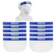 1-100 PCS, Safety Full Face Shield Clear Reusable Washable Protection Face Cover