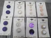 VTG La Mode Buttons Cards mixed lot ( 8pks) MADE IN Germany