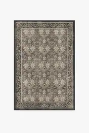 120' x 185' | Machine Washable Runner Rug | Kid & Pet Friendly | Indoor Rug | Honeysuckle & Tulip Dark Wood Rug by Morris & Co. | Ruggable