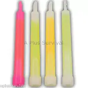 6 Green 12 Hour Light Sticks Glow Camping Survival Emergency Disaster Kits