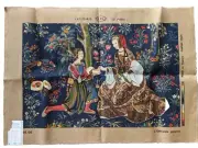 VTG Tapisserie de Paris Needlepoint Canvas L'Offrande Galante Tapestry 29x19 RBC