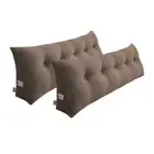 SOGA 2X 180 cm Coffee Triangular Wedge Pillow Headboard Bedside Tatami Cushion