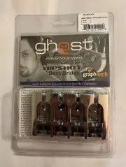 Ghost Modular Pickup Systems Hipshot A-Style Bass Bridge Chrome PN-8370-C4