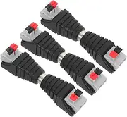SUPVOX 6pcs RCA to Speaker Wires Adapter RCA Male to Spring Press Terminal Speaker Wire Cable Converter Non-Soldering RCA