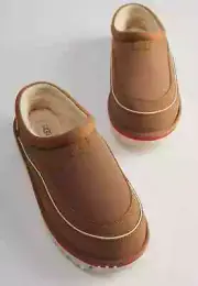 size 9M UGG Tasman Cali Wave Slipper Shoes - Chestnut/Birch 1158278 brand new