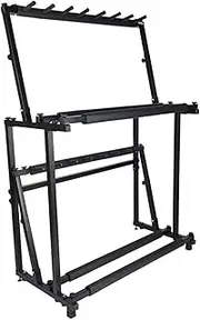 Tennis Racket Storage Rack,Foldable Tennis Racquet Storage Rack.Adjustable Height Badminton Racket Display Rack.Double Layer Tennis Racket Holder.for Gym School