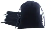 Large Velvet Gift Bags with Drawstring, 10pcs 8.0x10.0 Inch Black Drawstring ...