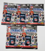 5 P.A. Sport NFL Collectible Sport Stamps Collection Starter Pack Lot of 5 New.