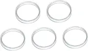 MUCKLILY Laboratory Petri Dishes 5pcs Cell Culture Plates Glass School Teaching Dishes Flat Reusable High Borosilicate