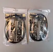 Two New Mailiyah V009s Pro PCIe GPU Riser Card for Crypto Mining 16X to 1X
