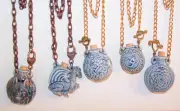 Wholesale Lot Raku Jewelry Pendant Bottles