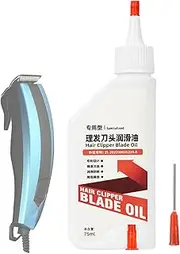 Hair Clipper Oil, Long-Lasting Hair Clipper Oil 75ml, Rust-Proof Lubricant Liquid for Cutting Scissors Men Cleaning Beard Garage