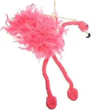 SOPOTUTU Unique Flamingo Marionette Puppet Interactive Animal Hand for Lightweight Design for Creative Play for Stage Performances and Parties