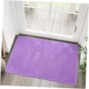 Solid Plush Area Rug 2x3 Performance Shaggy Washable Rug Indoor Entryway